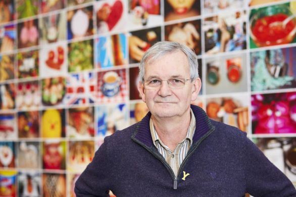 Martin Parr - British Food, Breakfast Bacon Eggs, baked beans and sausage